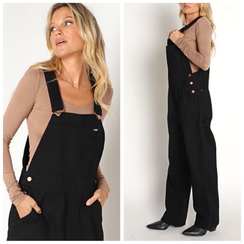 NWT Wrangler free people Casey Jones straight leg bib overall size XS